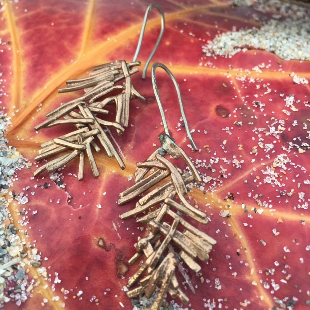 Brass and Silver Hanging Women’s Earrings
